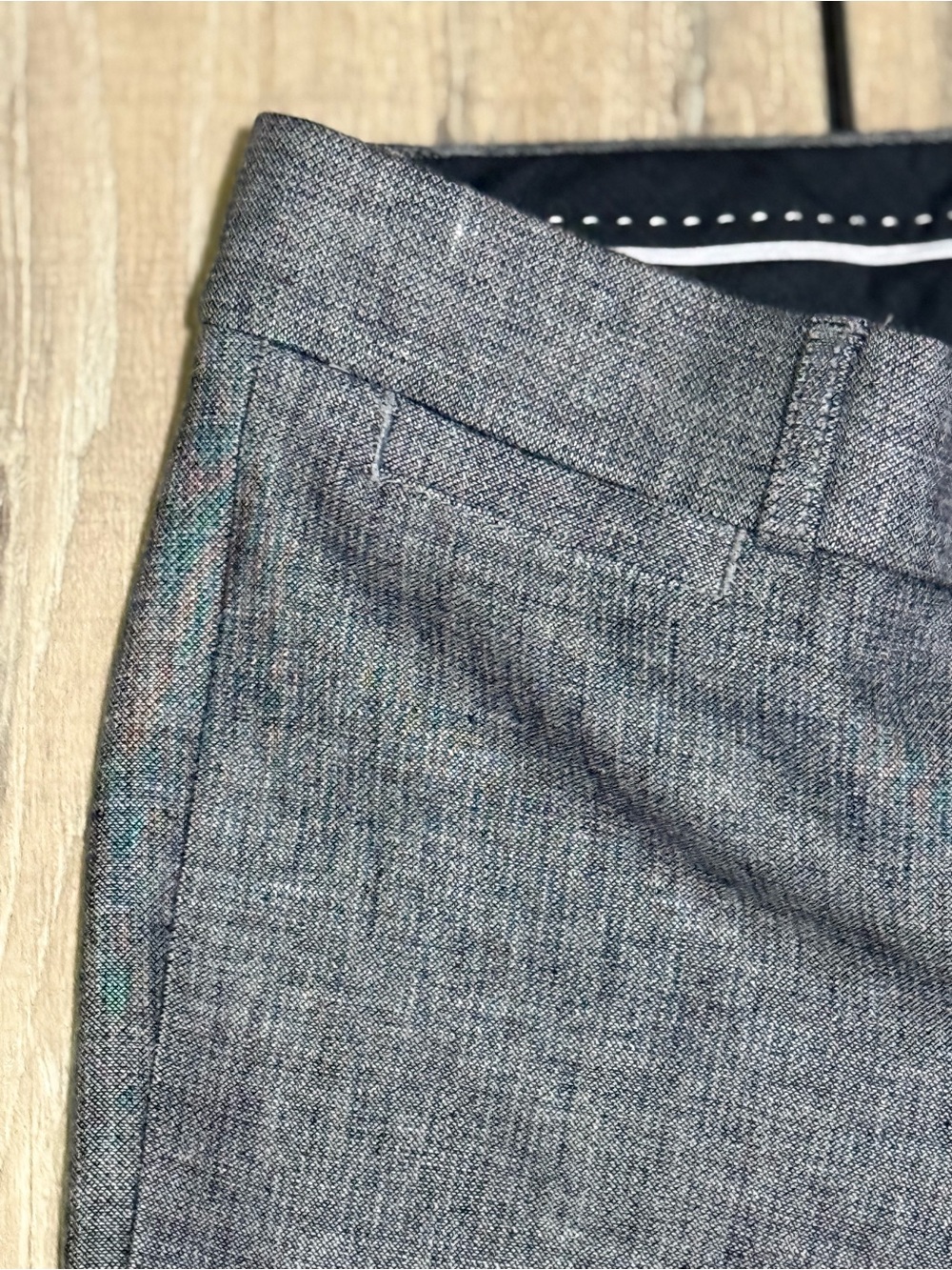 Banana Republic Sloan Gray Slim Ankle Pants Tailored Trousers Size 0 - Picture 6 of 16